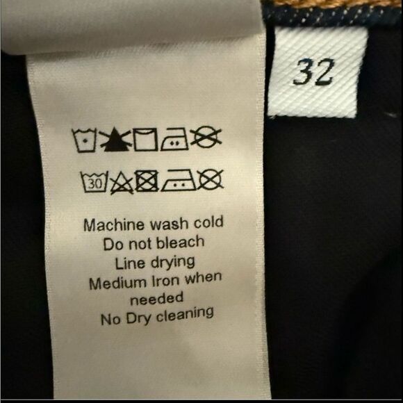 7 For All Mankind The Straight NWT Men's 32 Dark Blue Classic Jeans - Picture 9 of 9